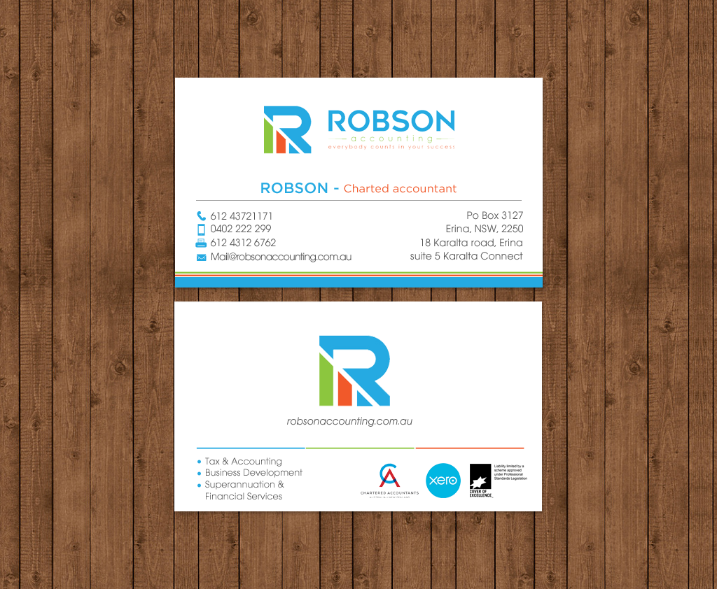 Stationery Design by chandrayaan.creative for Robson Accounting  | Design #12737085
