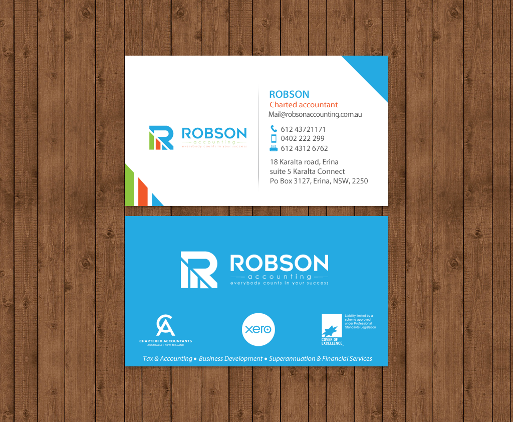 Design de Papeterie par chandrayaan.creative pour Robson Accounting  | Design #12737086