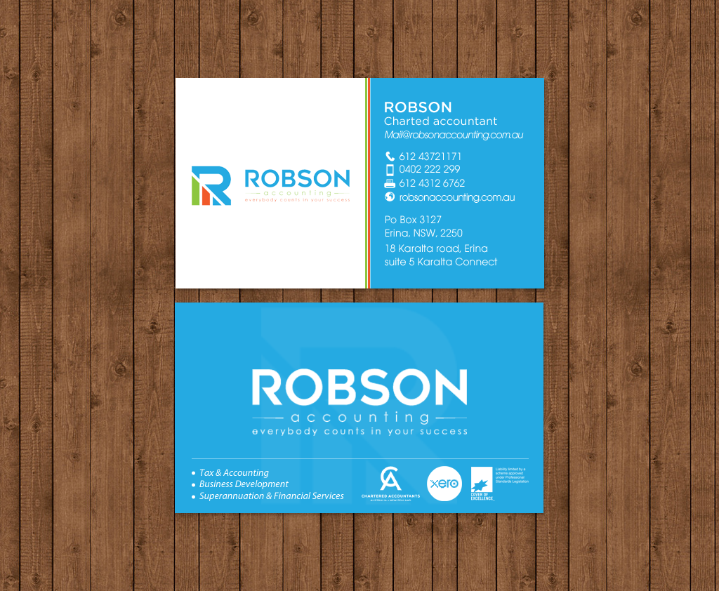 Design de Papeterie par chandrayaan.creative pour Robson Accounting  | Design #12737093