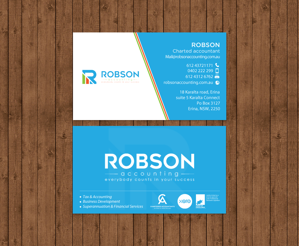 Stationery Design by chandrayaan.creative for Robson Accounting  | Design #12737095