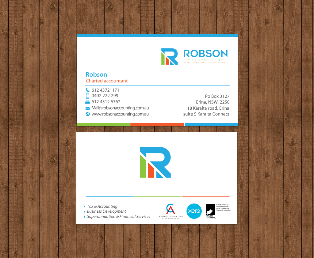 Stationery Design by chandrayaan.creative for Robson Accounting  | Design #12737099