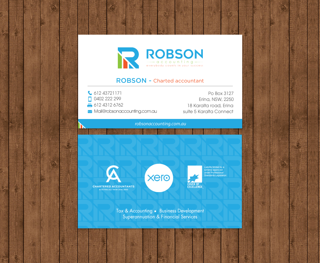 Stationery Design by chandrayaan.creative for Robson Accounting  | Design #12737111