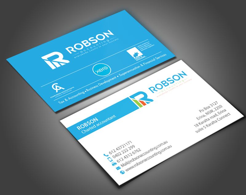Stationery Design by chandrayaan.creative for Robson Accounting  | Design #12738887
