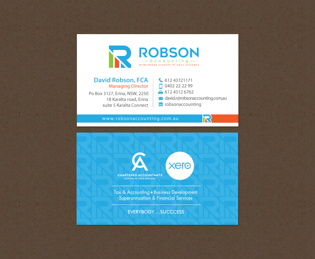 Stationery Design by chandrayaan.creative for Robson Accounting  | Design #12766088