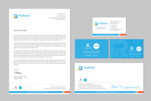 Stationery Design by chandrayaan.creative for Robson Accounting  | Design: #12848603