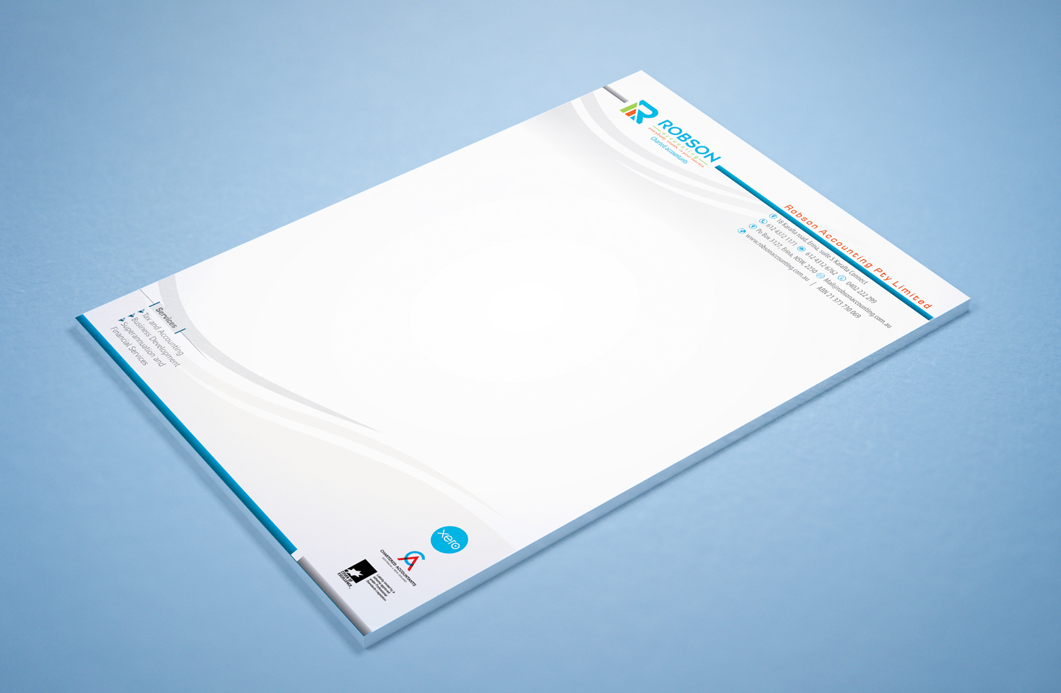 Design de Papeterie par Petter Goms pour Robson Accounting  | Design #12731676