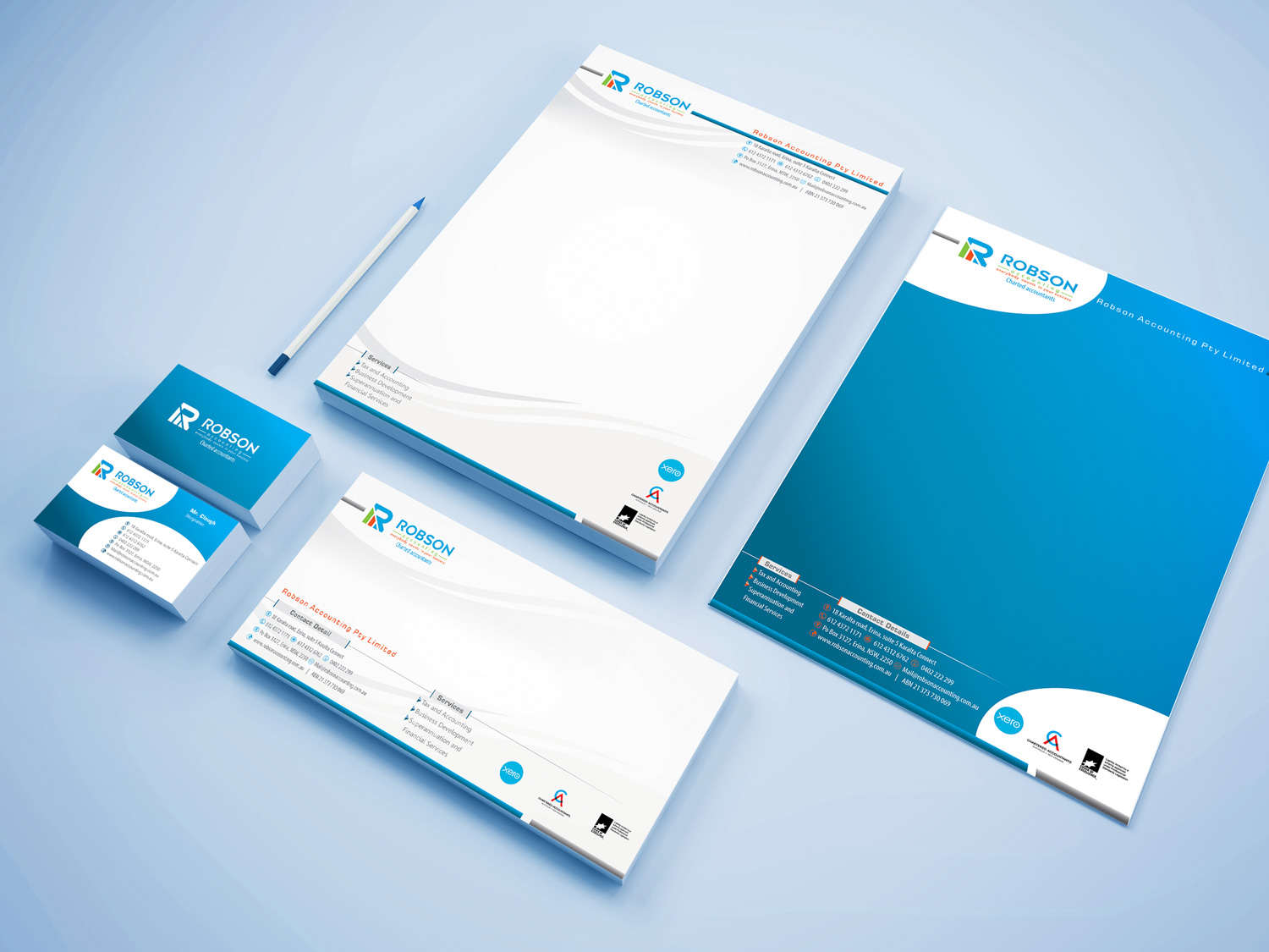 Design de Papeterie par Petter Goms pour Robson Accounting  | Design #12734310