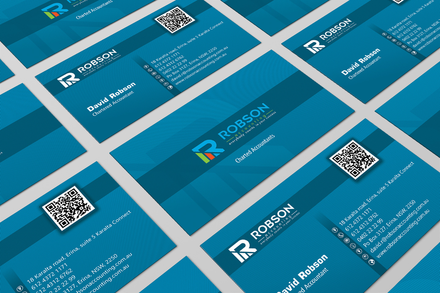 Stationery Design by Petter Goms for Robson Accounting  | Design #12743838