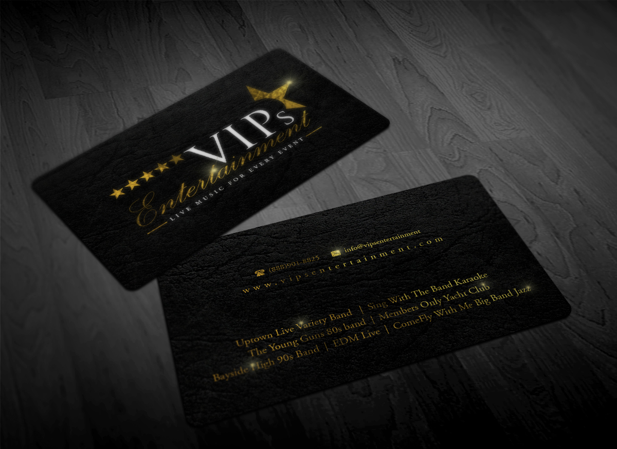 Visitenkarten-Design von Pointless Pixels India für VIPs Entertainment, LLC | Design #12736782