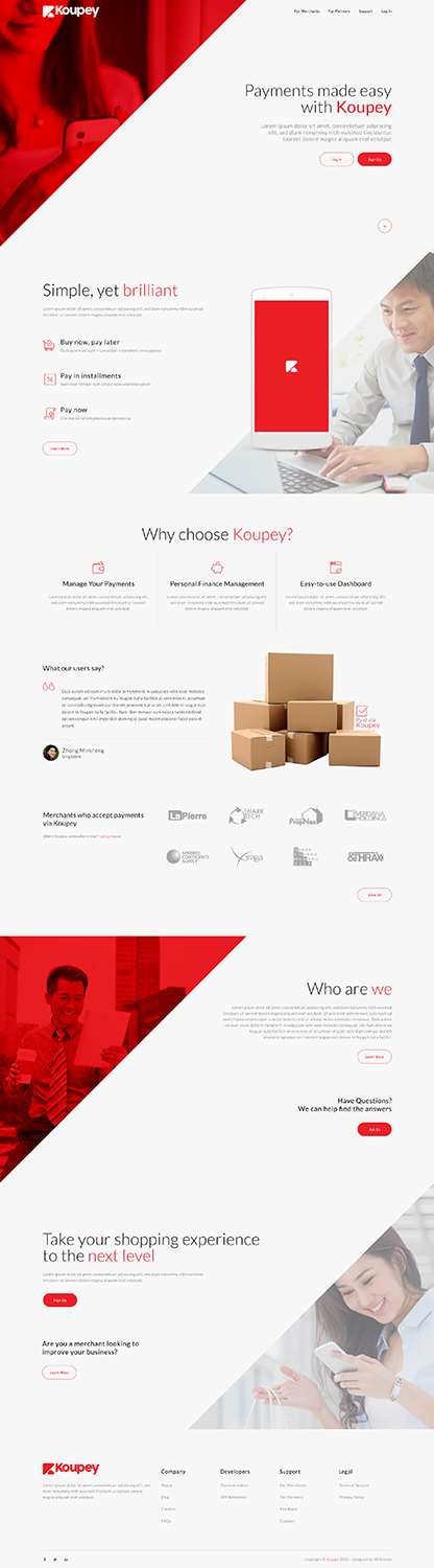Web Design by Minkimoto for koupey | Design #12852660