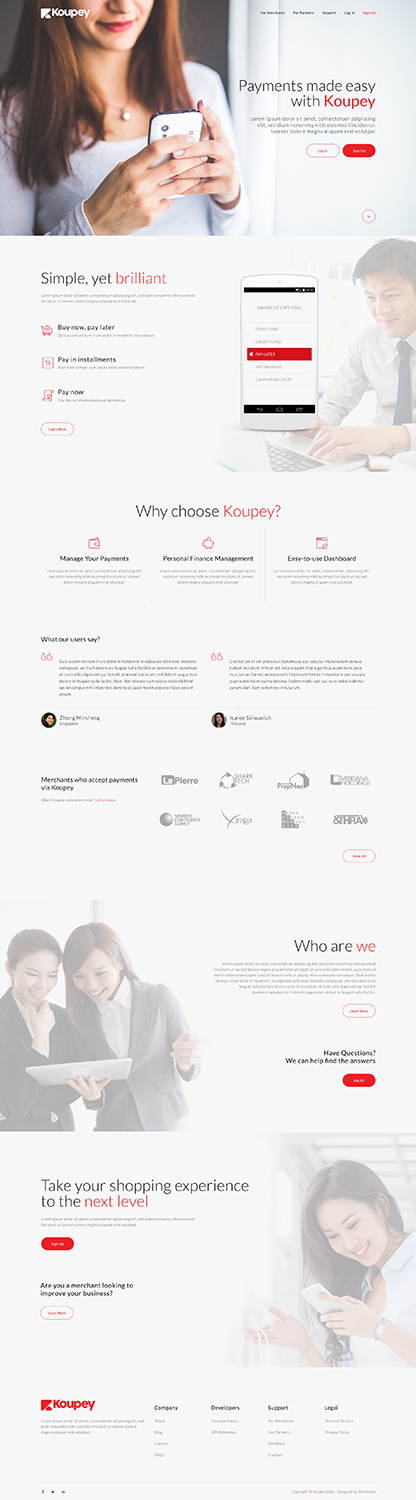 Web Design by Minkimoto for koupey | Design: #12864627