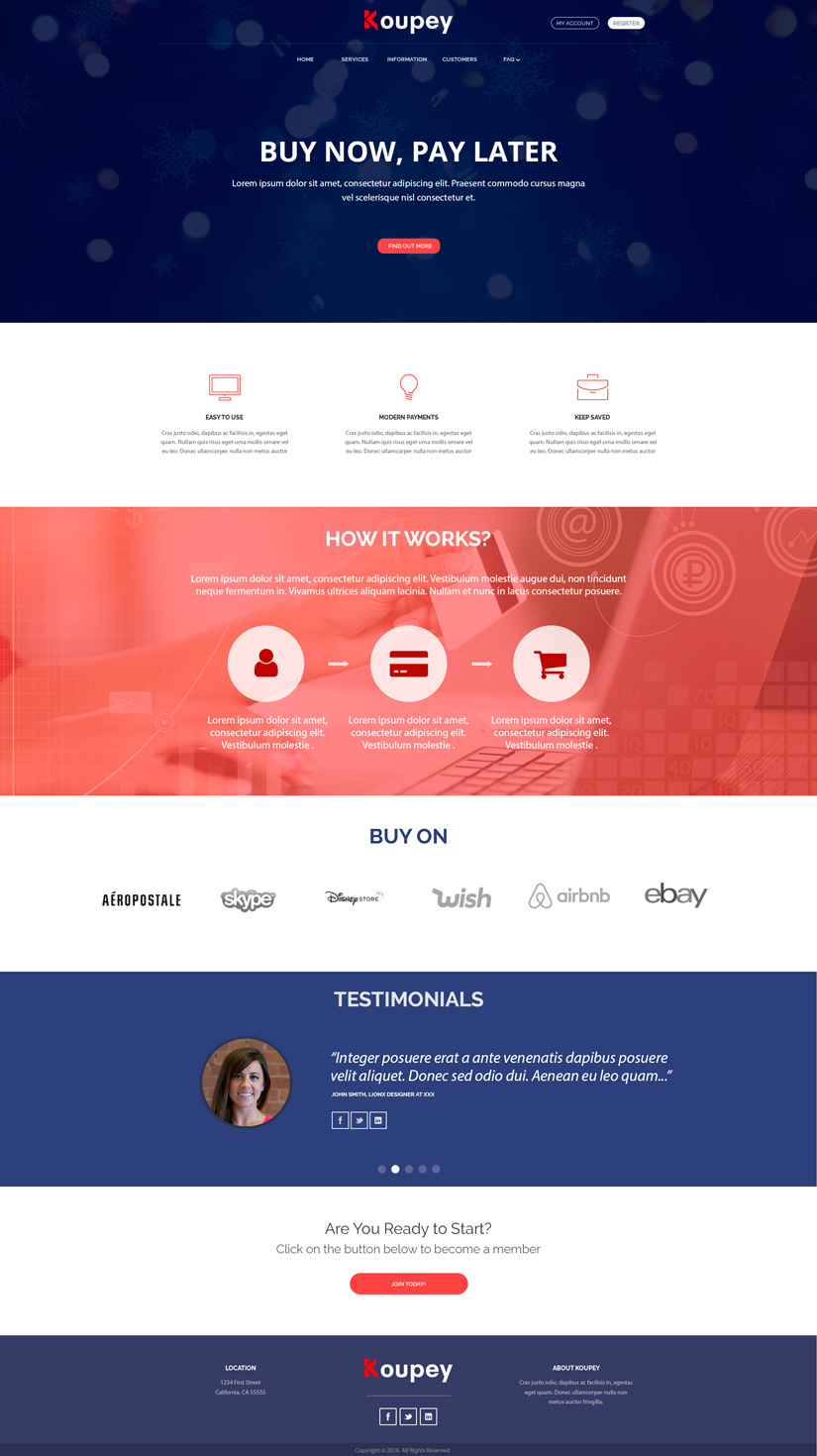 Web Design by lionx for koupey | Design #12821380