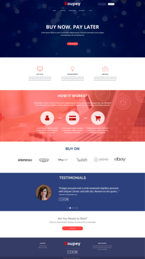 Web Design by lionx for koupey | Design: #12821380