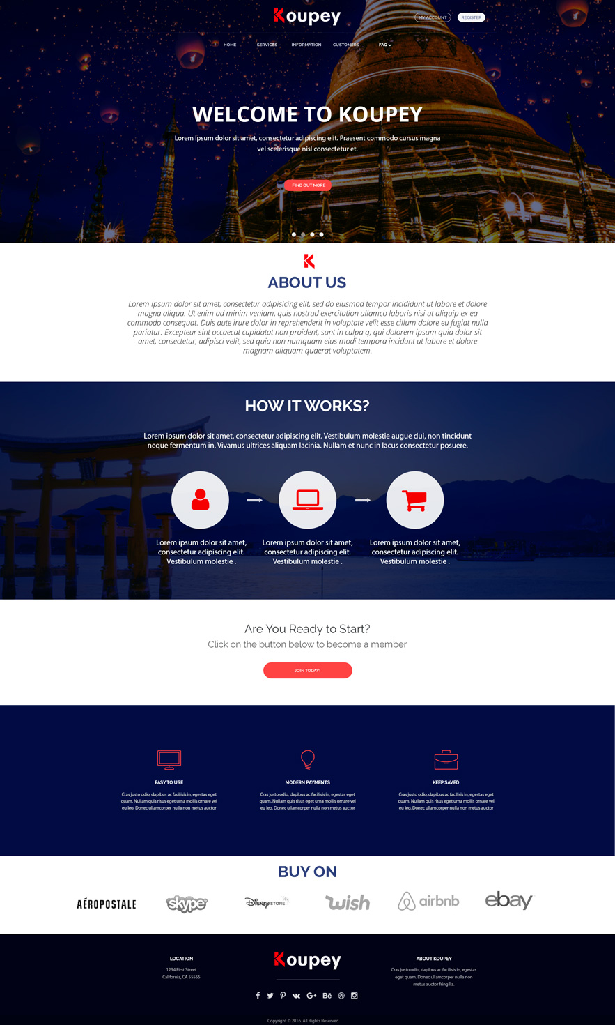 Web Design by lionx for koupey | Design #12840279