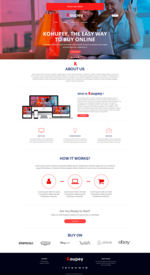 Web Design by lionx for koupey | Design: #12864878
