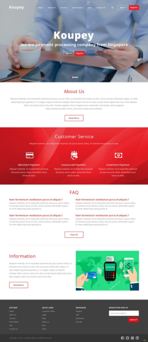 Web Design by pb for koupey | Design: #12766294
