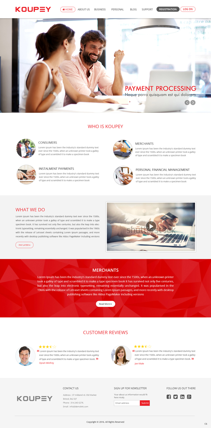 Web Design by pb for koupey | Design #12875317