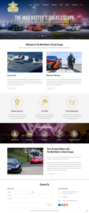 Web Design by pb for The Mad Hatters Great Escape LTD | Design: #12739454