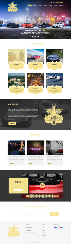 Web Design by pb for The Mad Hatters Great Escape LTD | Design: #12739455