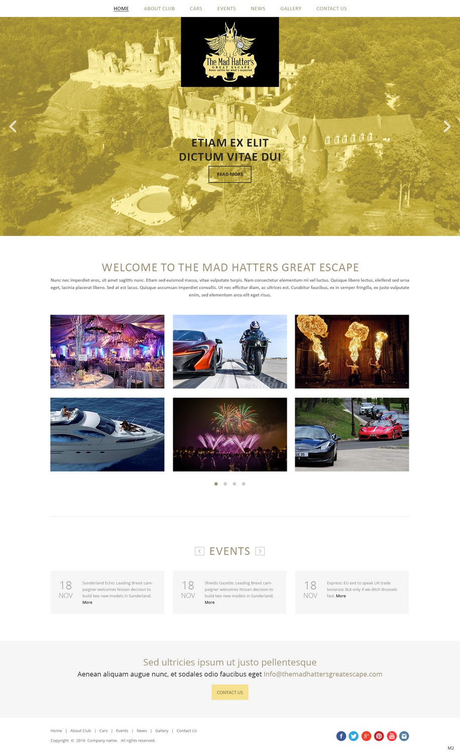Web Design by pb for The Mad Hatters Great Escape LTD | Design #12739456