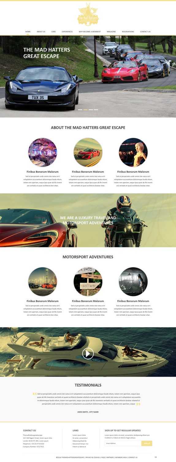 Web Design by pb for The Mad Hatters Great Escape LTD | Design #12739463