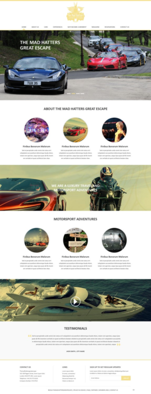 Web Design by pb for The Mad Hatters Great Escape LTD | Design: #12739463
