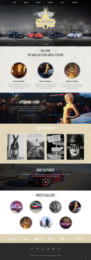 Web Design by pb for The Mad Hatters Great Escape LTD | Design: #12739465