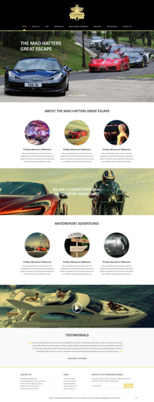 Web Design by pb for The Mad Hatters Great Escape LTD | Design: #12739466