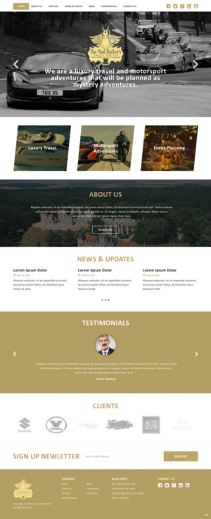 Web Design by pb for The Mad Hatters Great Escape LTD | Design: #12743071
