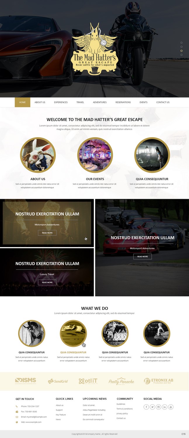 Web Design by pb for The Mad Hatters Great Escape LTD | Design #12743072