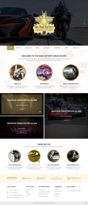 Web Design by pb for The Mad Hatters Great Escape LTD | Design: #12743072