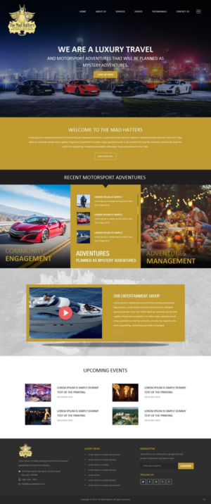 Web Design by pb for The Mad Hatters Great Escape LTD | Design: #12747757