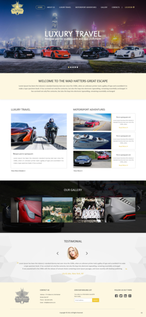 Web Design by pb for The Mad Hatters Great Escape LTD | Design: #12747760