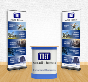 Vertical Pull Up Display Banner Design