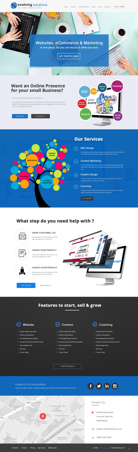 Web Design by pb for Evolving Solutions | Design #12781117