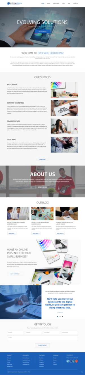 Web Design by pb for Evolving Solutions | Design: #12788743
