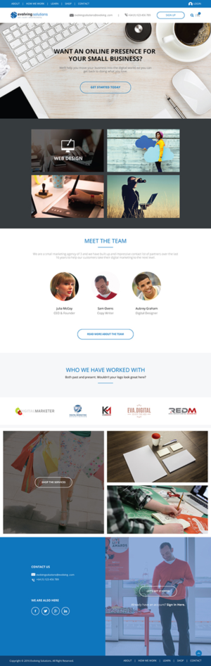 Web Design by Ngarie for Evolving Solutions | Design #12826608