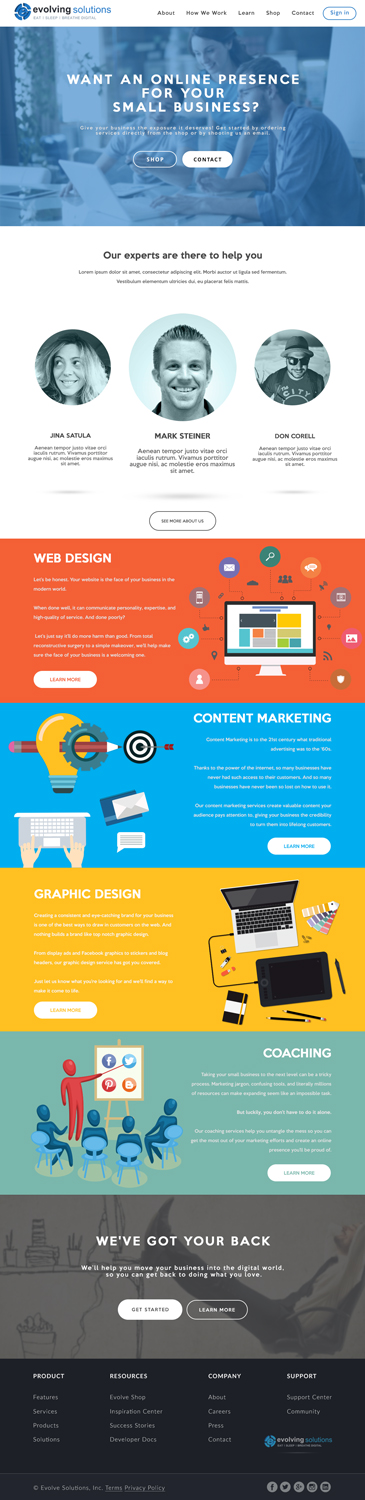 Web Design by Drexen for Evolving Solutions | Design #12774543