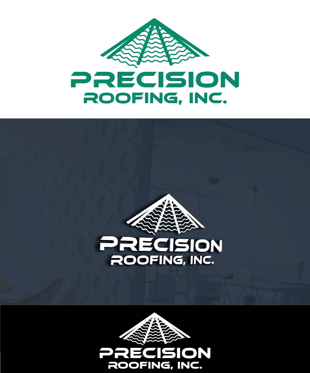 Diseño de Logo por joliau para Precision Roofing, Inc. | Diseño #12733595