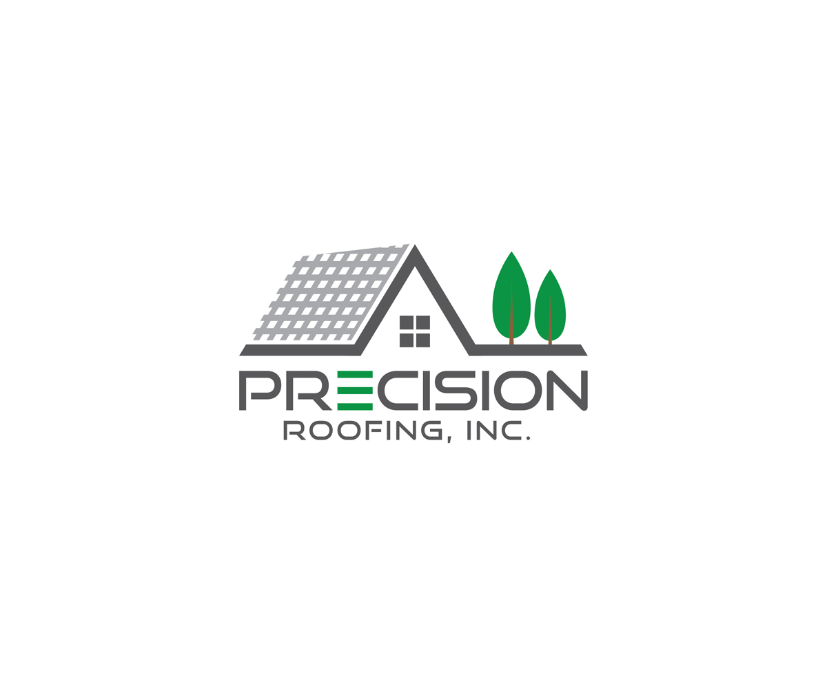 Diseño de Logo por KabhTech Studio para Precision Roofing, Inc. | Diseño #12740238