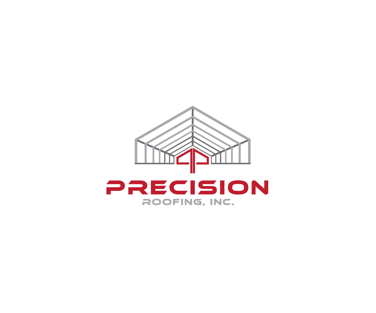 Logo-Design von KabhTech Studio für Precision Roofing, Inc. | Design #12740245