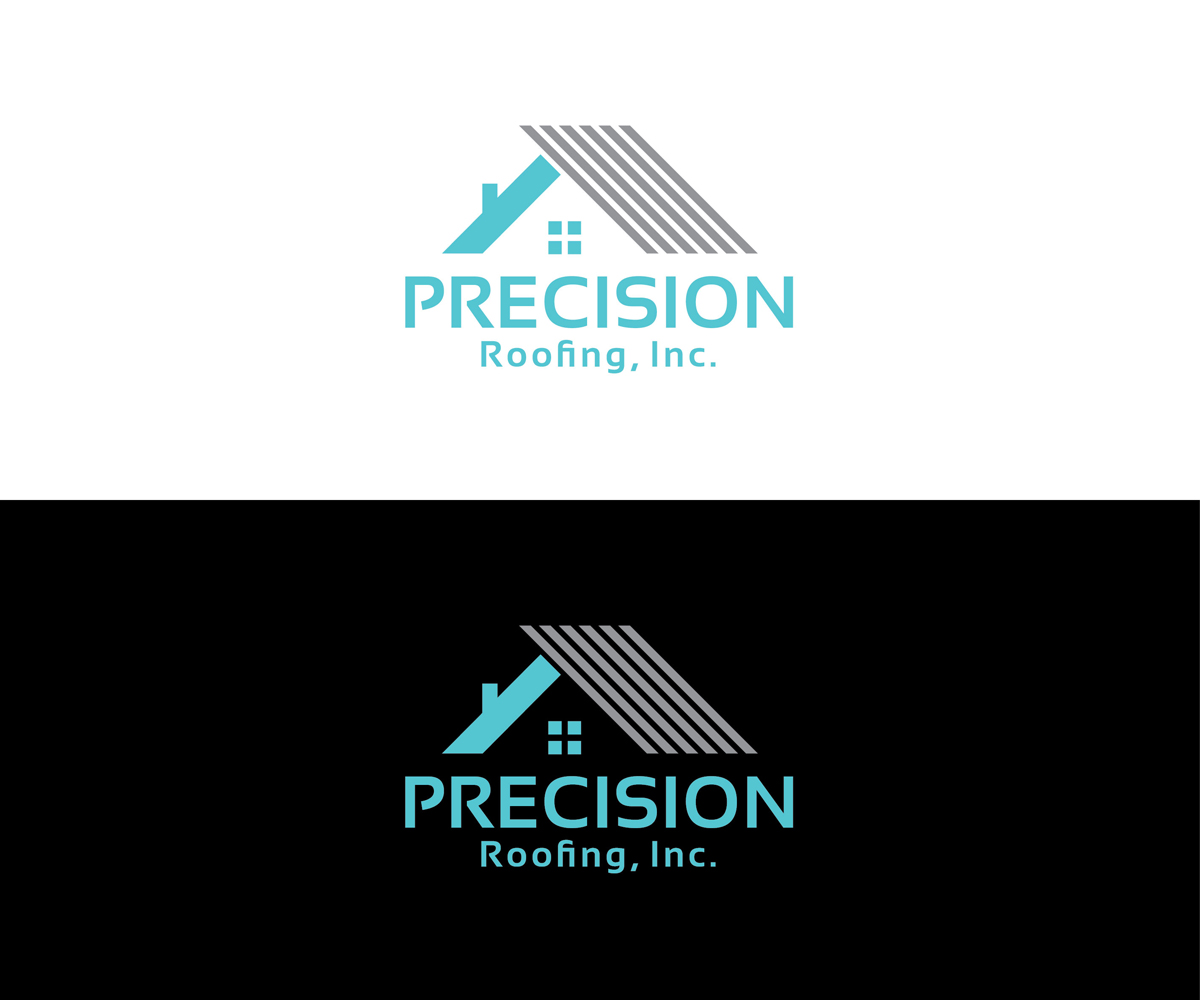 Diseño de Logo por KabhTech Studio para Precision Roofing, Inc. | Diseño #12778696