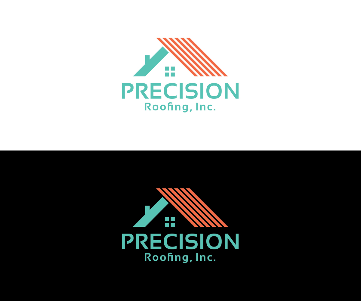 Diseño de Logo por KabhTech Studio para Precision Roofing, Inc. | Diseño #12778698