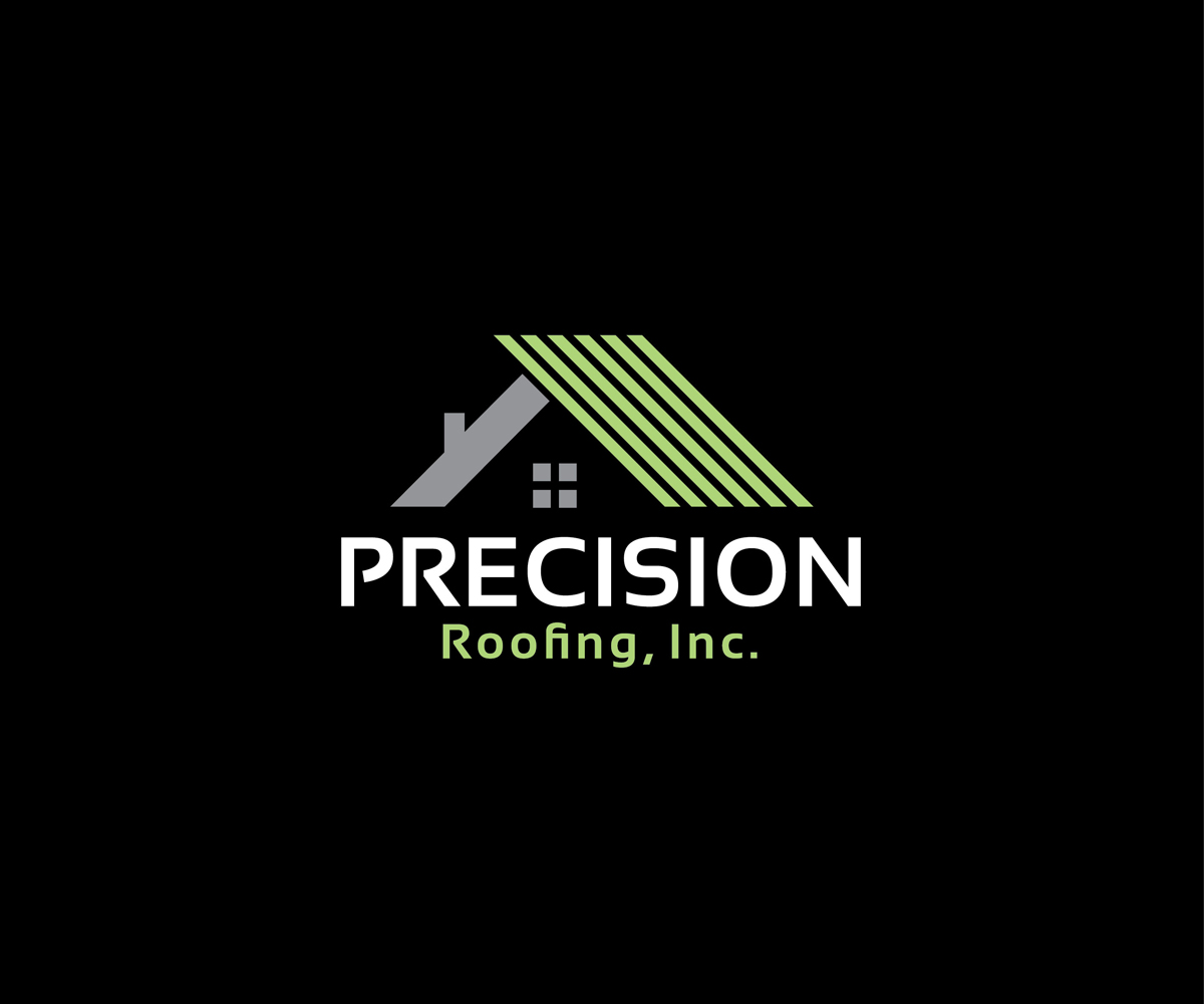 Diseño de Logo por KabhTech Studio para Precision Roofing, Inc. | Diseño #12789798
