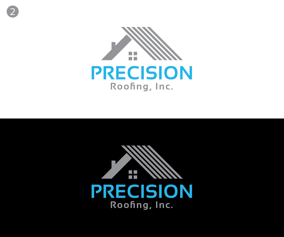 Diseño de Logo por KabhTech Studio para Precision Roofing, Inc. | Diseño #12789802
