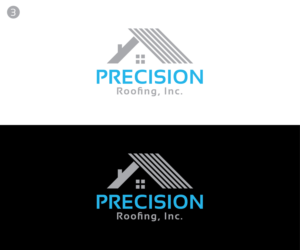 Logo Design by KabhTech Studio for Precision Roofing, Inc. | Design #12789803