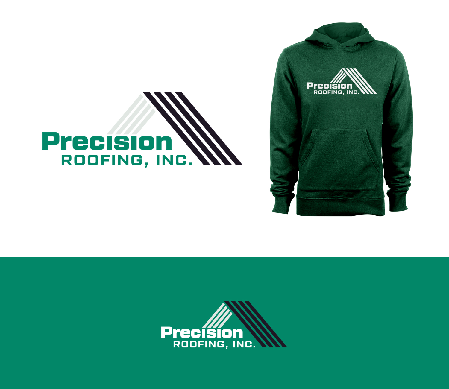 Diseño de Logo por Grapismo Brand Studio para Precision Roofing, Inc. | Diseño #12739835