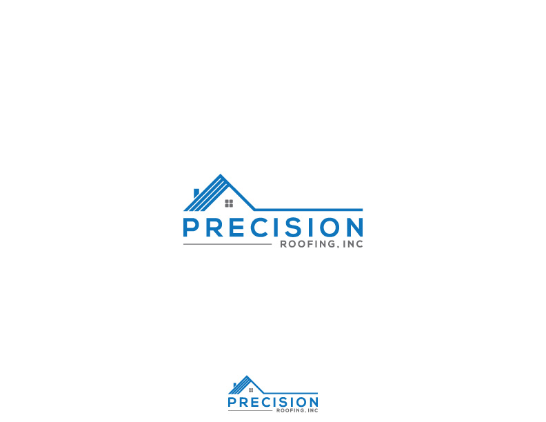 Diseño de Logo por MAWBM para Precision Roofing, Inc. | Diseño #12747888