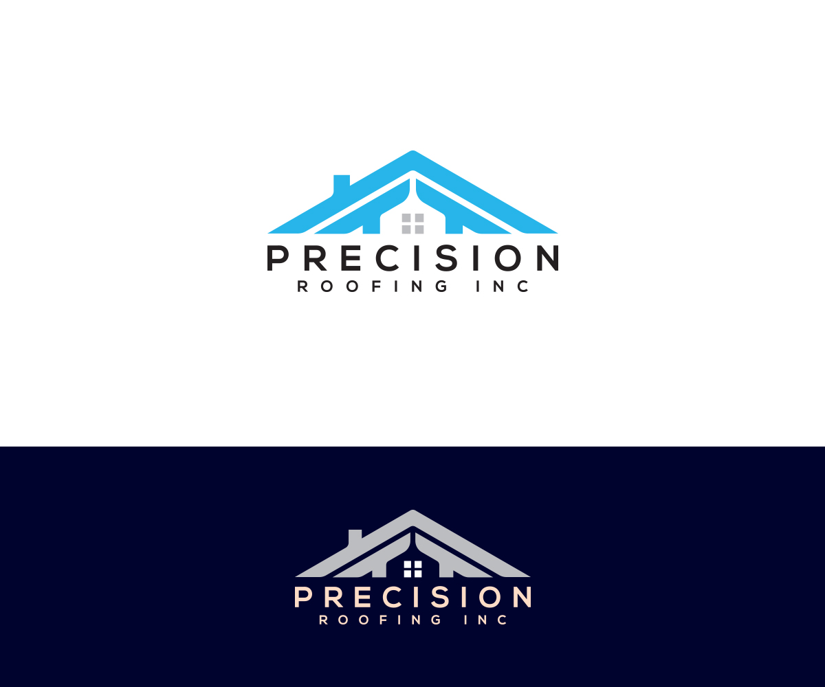 Logo Design by Kiran for Precision Roofing, Inc. | Design #16729533