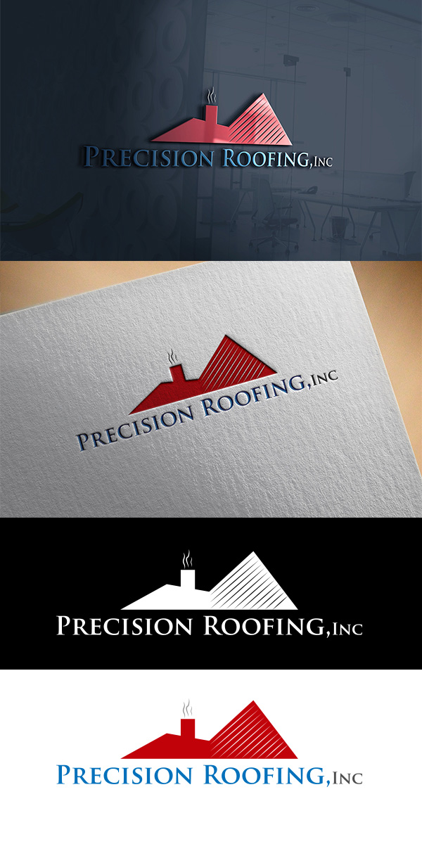 Logo Design by king solangi for Precision Roofing, Inc. | Design #12737405